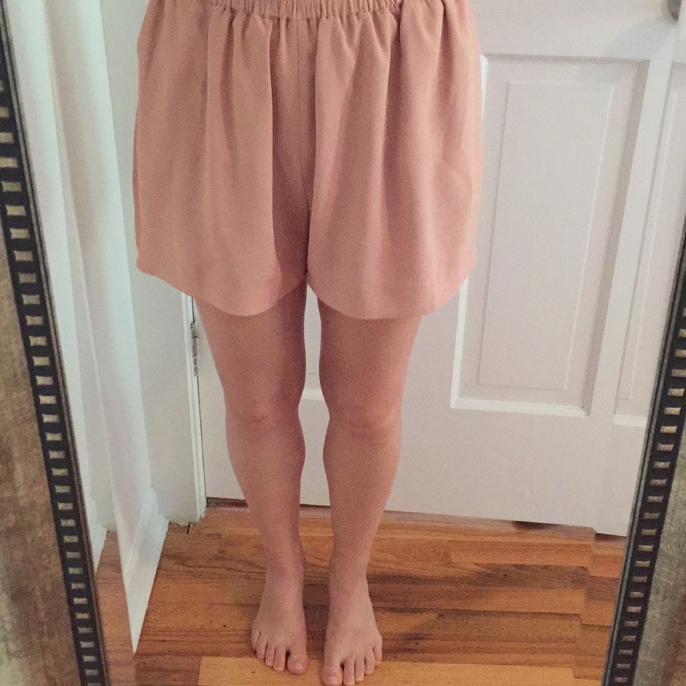 NWOT Blush RedValentino elastic-waist shorts